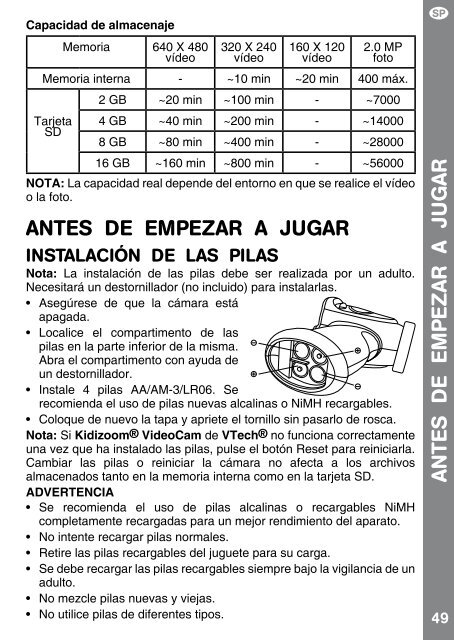 Manuel d'utilisation Bedienungsanleitung Manual de ... - VTech