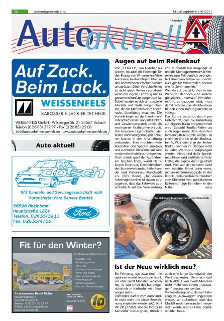 Ausgabe Nr. 45 vom 09.11.2011 - Verbandsgemeindeverwaltung ...