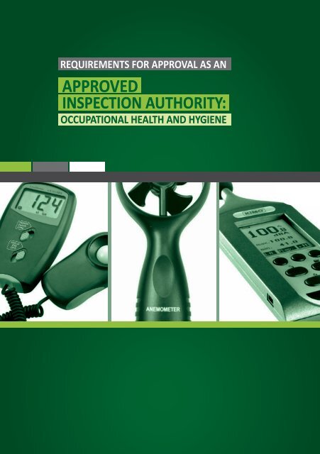 OHS - Requirements for approval as an Approved Inspection Authority
