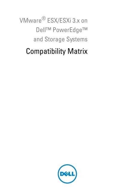 Compatibility Matrix - Dell Support
