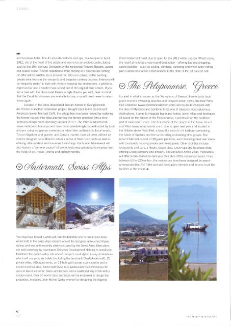 Mayfair Magazine - Castello di Casole