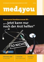 ââ¦jetzt kann nur noch der Arzt helfenâ SO NICHT! - ÃH Medizin Wien