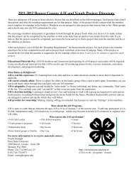 Beaver County 4-H Project Directory - Penn State Extension