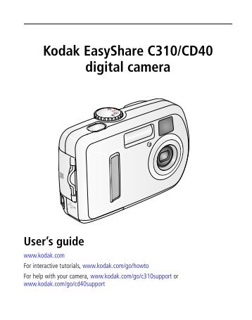 Kodak EasyShare C310/CD40 digital camera