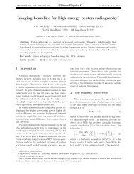 Imaging beamline for high energy proton radiography