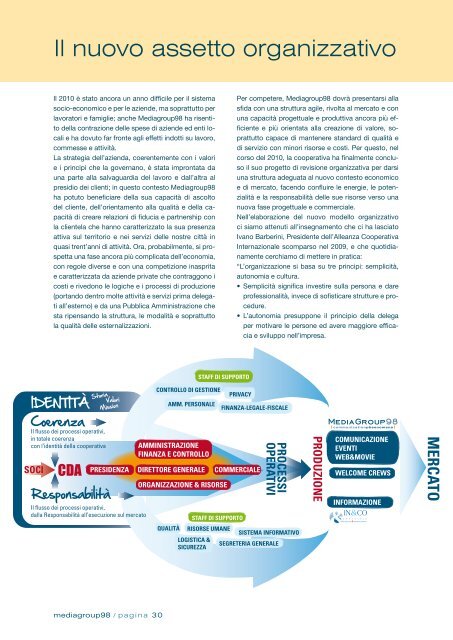 Bilancio sociale 2009/2010 - Mediagroup98