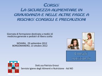 Consigli e Precauzioni - ASL 13 Novara