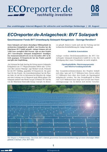 ECO-Reporter.de-Anlagecheck (PDF)