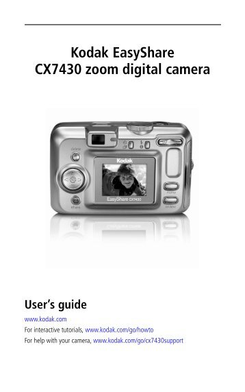 Kodak Easyshare CX7430 zoom digital camera - Foto Source ...