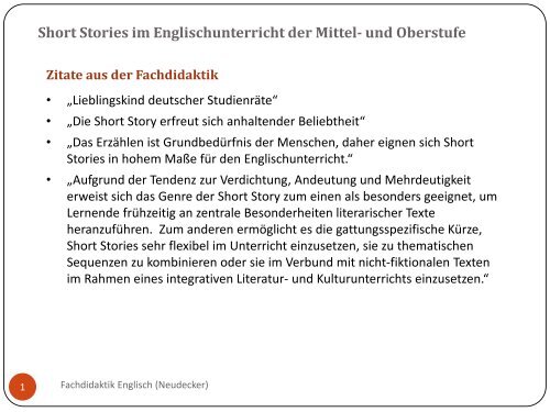 Short Stories Englisch Oberstufe Pdf