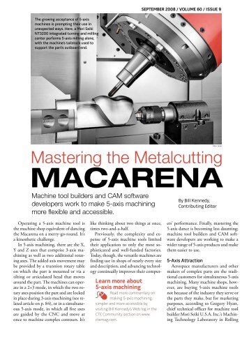 MACARENA - Cutting Tool Engineering