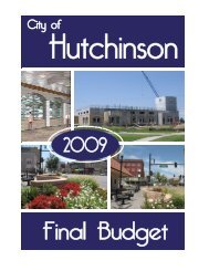 2009 City Budget - City of Hutchinson, Kansas