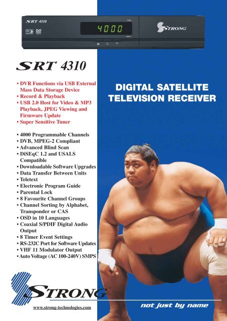 SRT 4310 Brochure - Strong Technologies