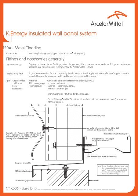 K.Energy insulated wall panel system - PGA Consultants