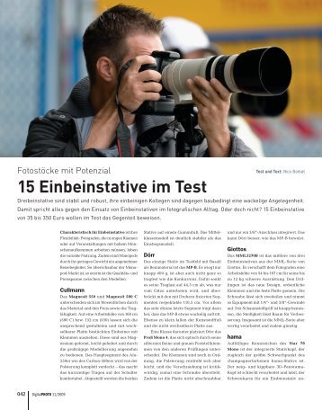 15 Einbeinstative im Test - Cullmann