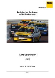 Technisches Reglement ADAC Breitensport ... - Dacia-Clubsport