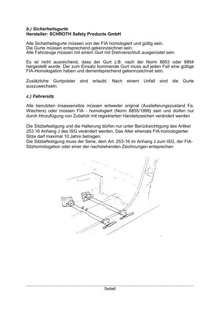 Technisches Reglement ADAC Breitensport ... - Dacia-Clubsport
