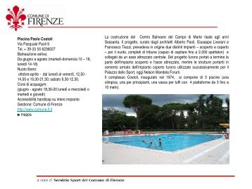 piscina costoli - Comune di Firenze