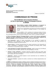 communique de presse - brgm