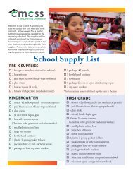 School Supply List