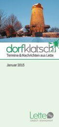 dorfklatsch - Winter/Frühjahr 2015