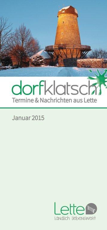 dorfklatsch - Winter/Frühjahr 2015