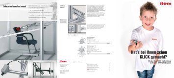 Hat's bei Ihnen schon KLICK gemacht? - item Industrietechnik GmbH