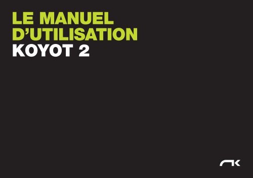 LE MANUEL D'UTILISATION KOYOT 2 - Niviuk