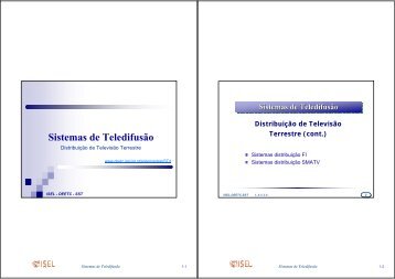 Sistemas de Teledifusão - Deetc