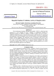 Dipeptidyl Peptidase IV Inhibitory Activity Of Mangifera indica