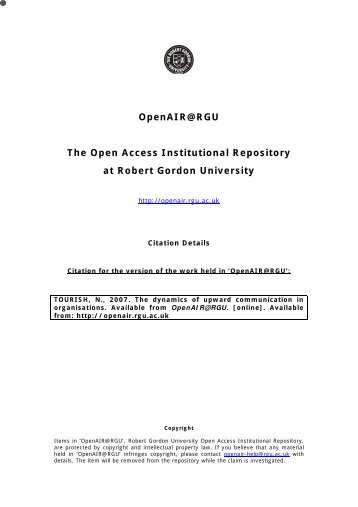 Phd thesis open access