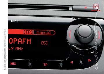 RADIO CAR S TEREO MP3 BETRIEBS ANLEITUNG - Seat