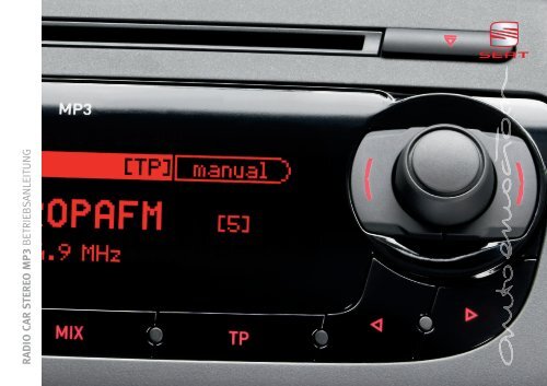 RADIO CAR S TEREO MP3 BETRIEBS ANLEITUNG - Seat