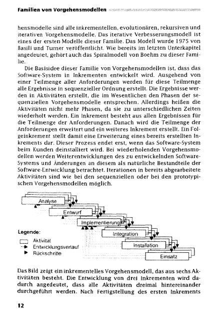 Familien von Vorgehensmodellen