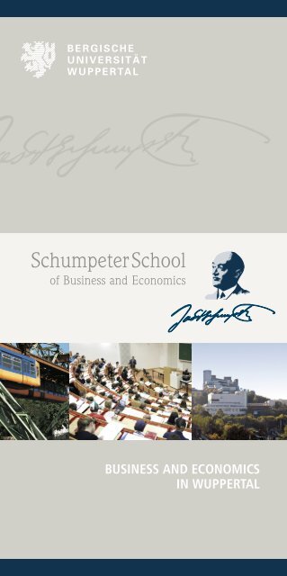 SchumpeterSchool - Prof. Dr. Braukmann - Bergische UniversitÃ¤t ...