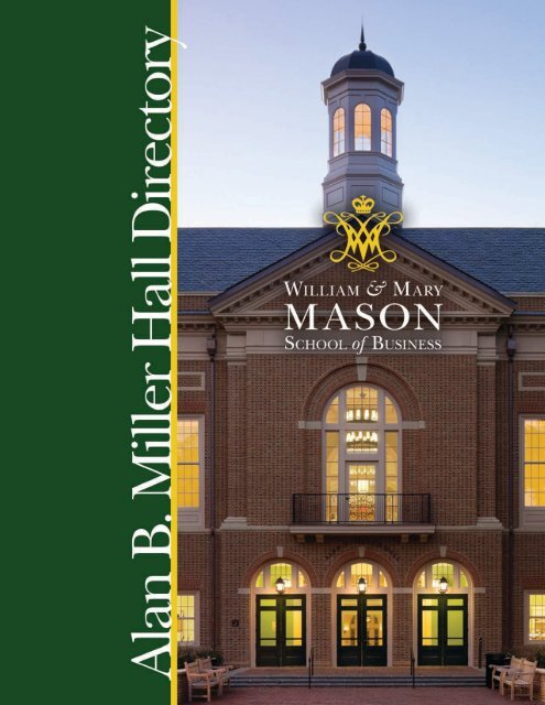 Miller Hall Floor Plan - Mason School of Business