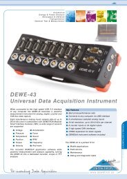 DEWE-43 Universal Data Acquisition Instrument - Dewetron America