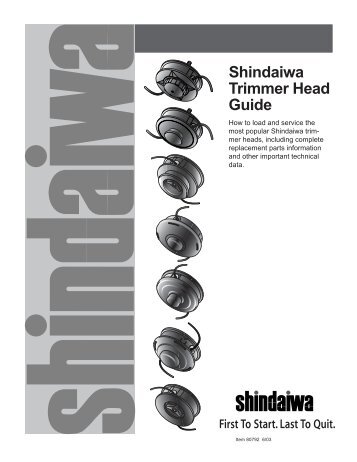 Shindaiwa Trimmer Head Guide - Echo Inc.