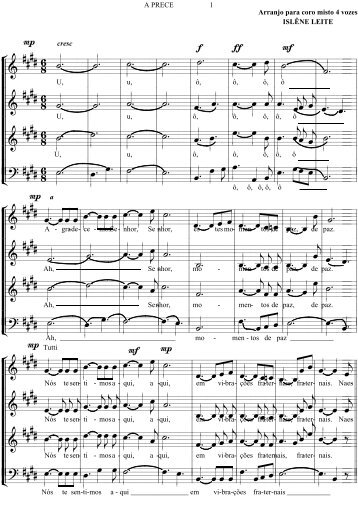 Partitura - 4 vozes