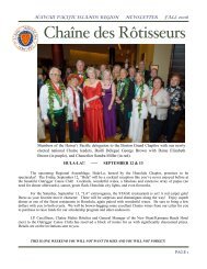 2008 - Chaine des Rotisseurs