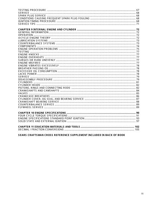 3to 11hp 4-cycle l-head engines - Small Engine Suppliers