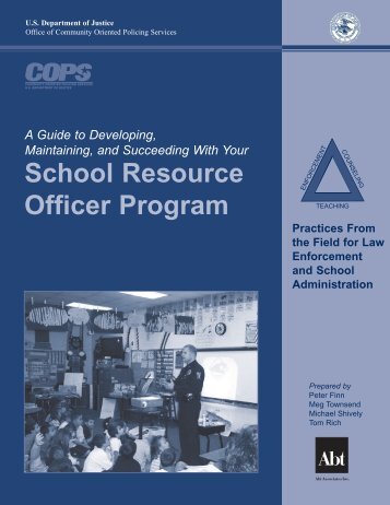 School Resource Officer Program - Cops - Department of Justice