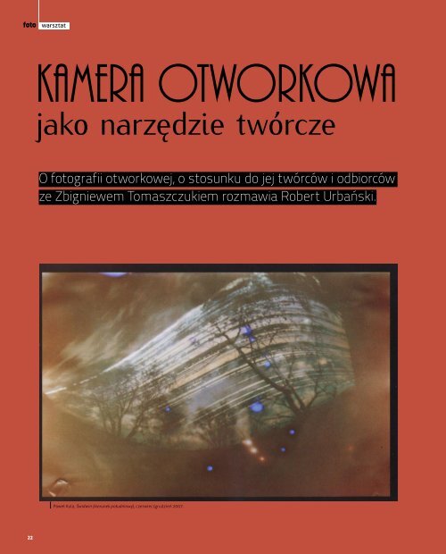 Kamera otworkowa jako narzędzie twórcze - Urbański, Robert