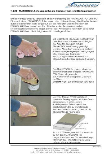 TL 20 FRANKOLON® Scheuerpad