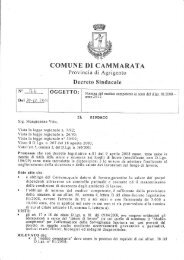 COMUI\E DI CAMMARATA - Comune di Cammarata