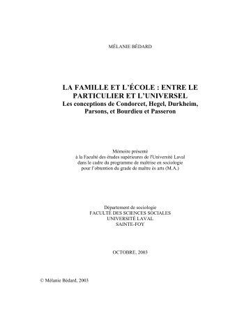 LA FAMILLE ET L'ÃCOLE : ENTRE LE ... - pantin ecoles