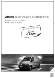 MASTER KASTENWAGEN & FAHRGESTELL - Renault