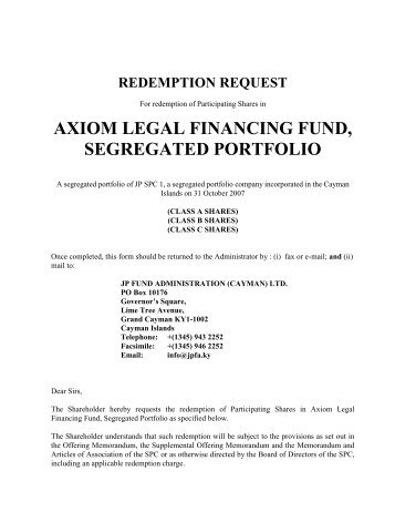 axiom legal financing fund, segregated portfolio - hintonpi.com