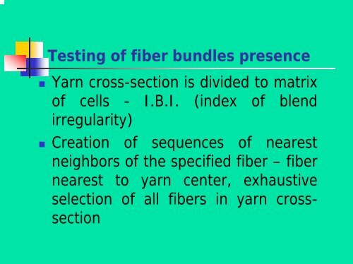 Methods for Investigation of Yarn Structure and ... - Centrum Textil