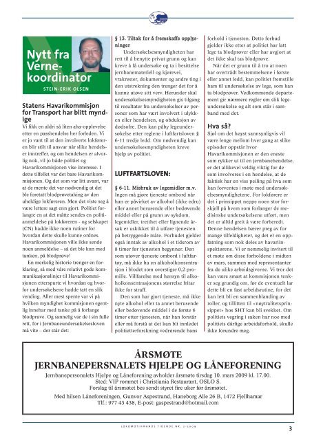 Lokomotivmands Tidende Nr. 2 - Norsk Lokomotivmannsforbund